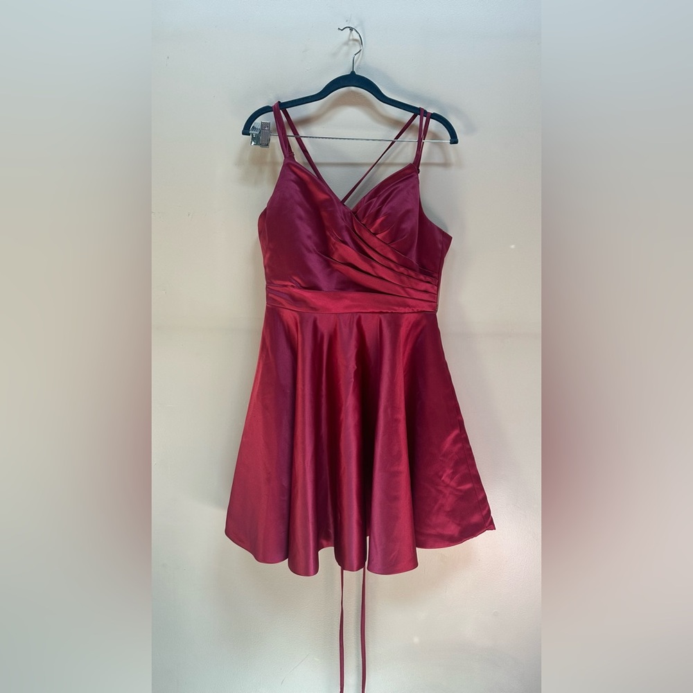 Elegant pink corset laceup Mini Dress 4